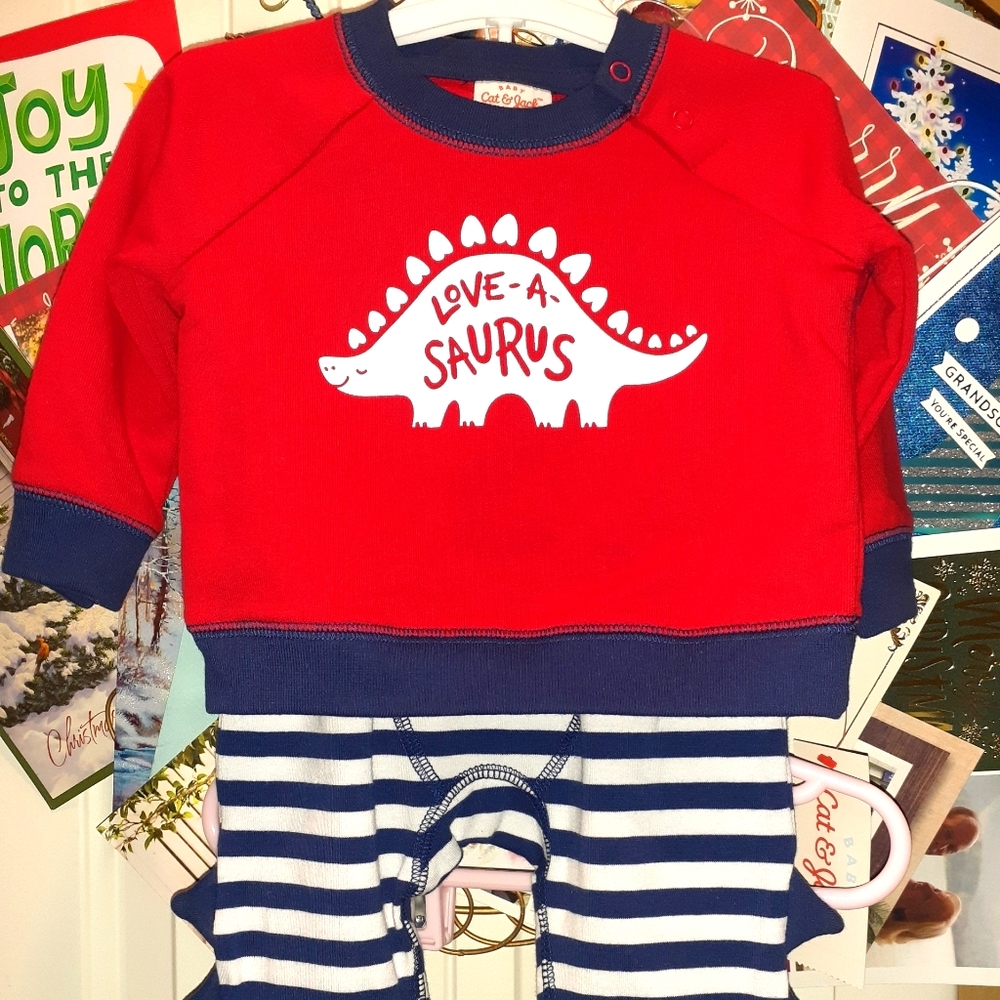 Cat and Jack Valentines Day outfit 3-6 months